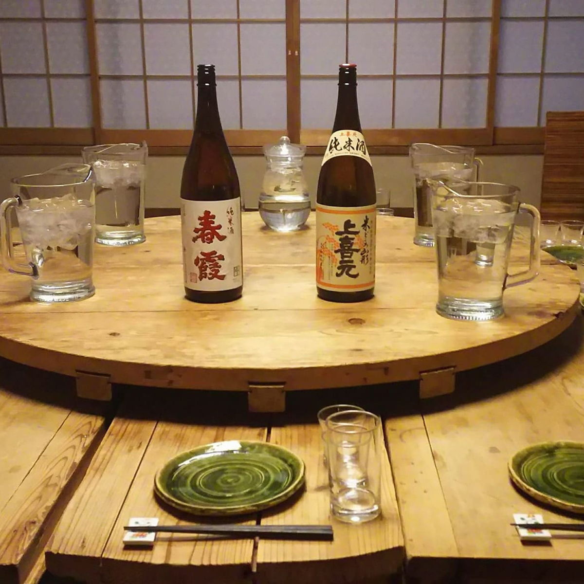 Sake and homemade dishes