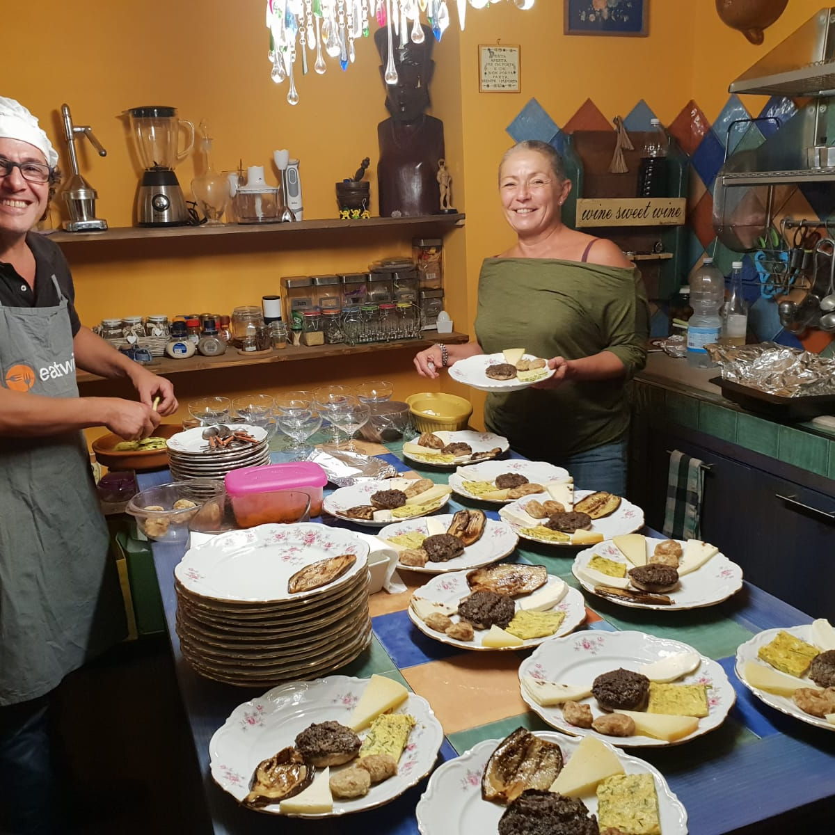 Sicilian fish dinner with Fulvio in Palermo