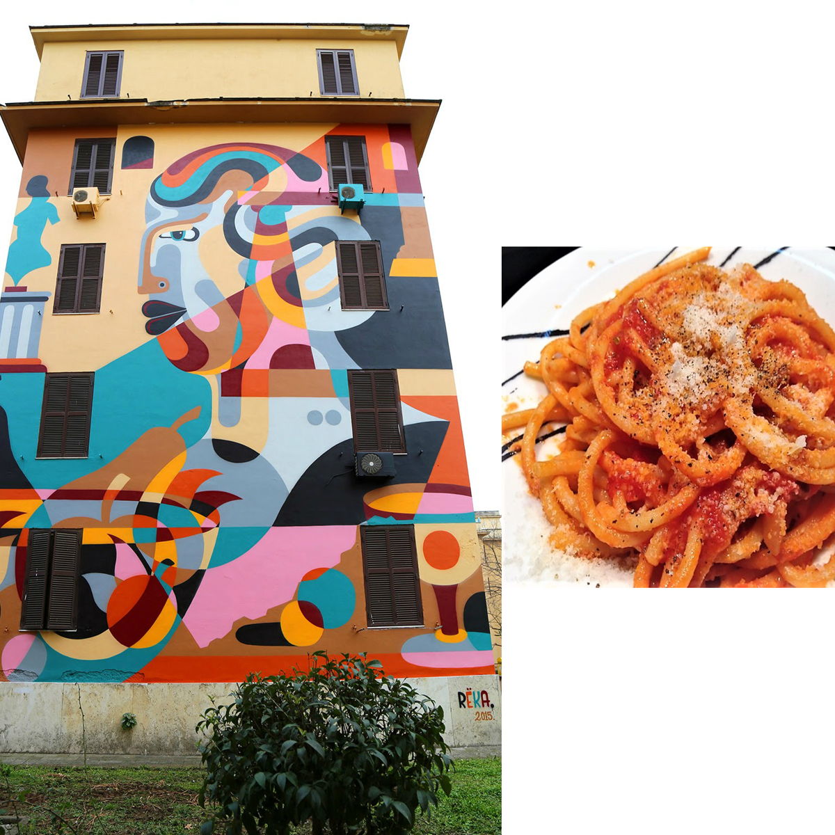 Roman street art tour and pasta lunch