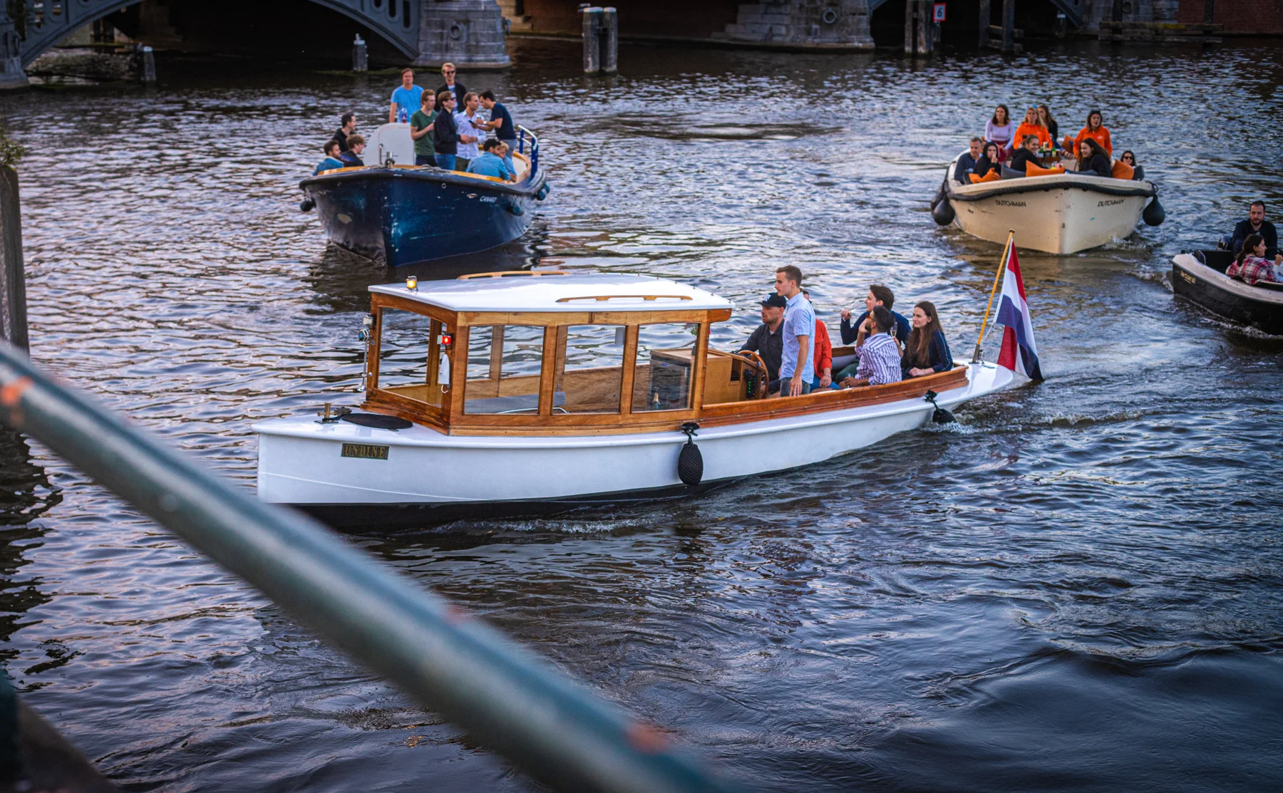 Unlimited Wine Tasting  in Historic Saloon Boat: A Cruise Through Amsterdam's Canals - 1284838