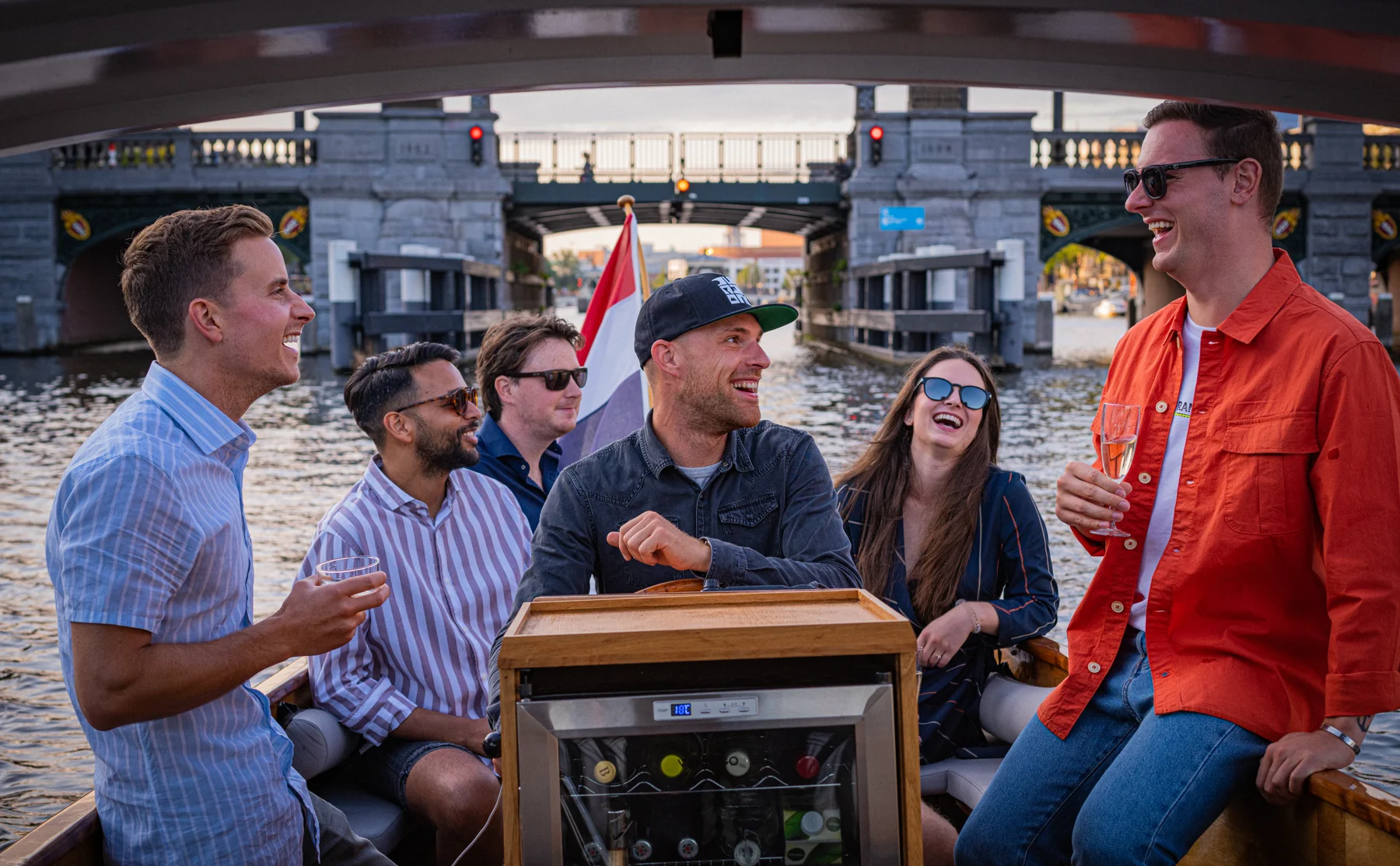 Unlimited Wine Tasting  in Historic Saloon Boat: A Cruise Through Amsterdam's Canals - 1284843