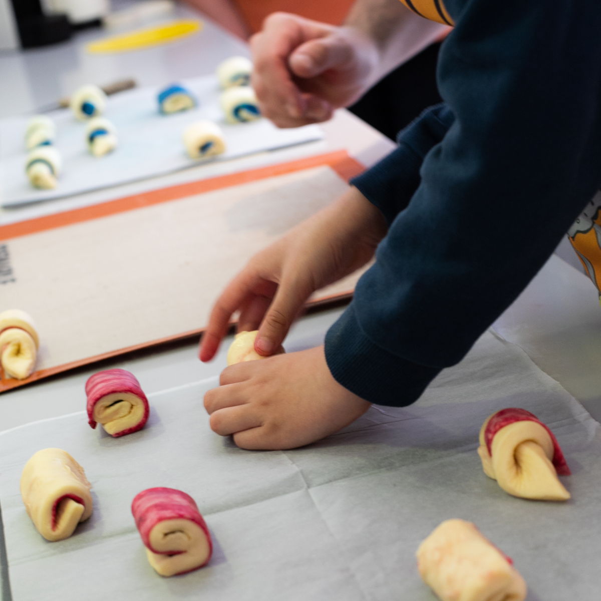 Croissant cooking class for kids in Paris