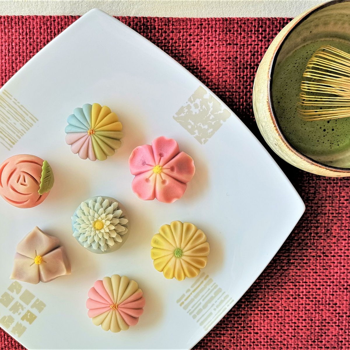 Traditional Japanese sweets & Matcha tea