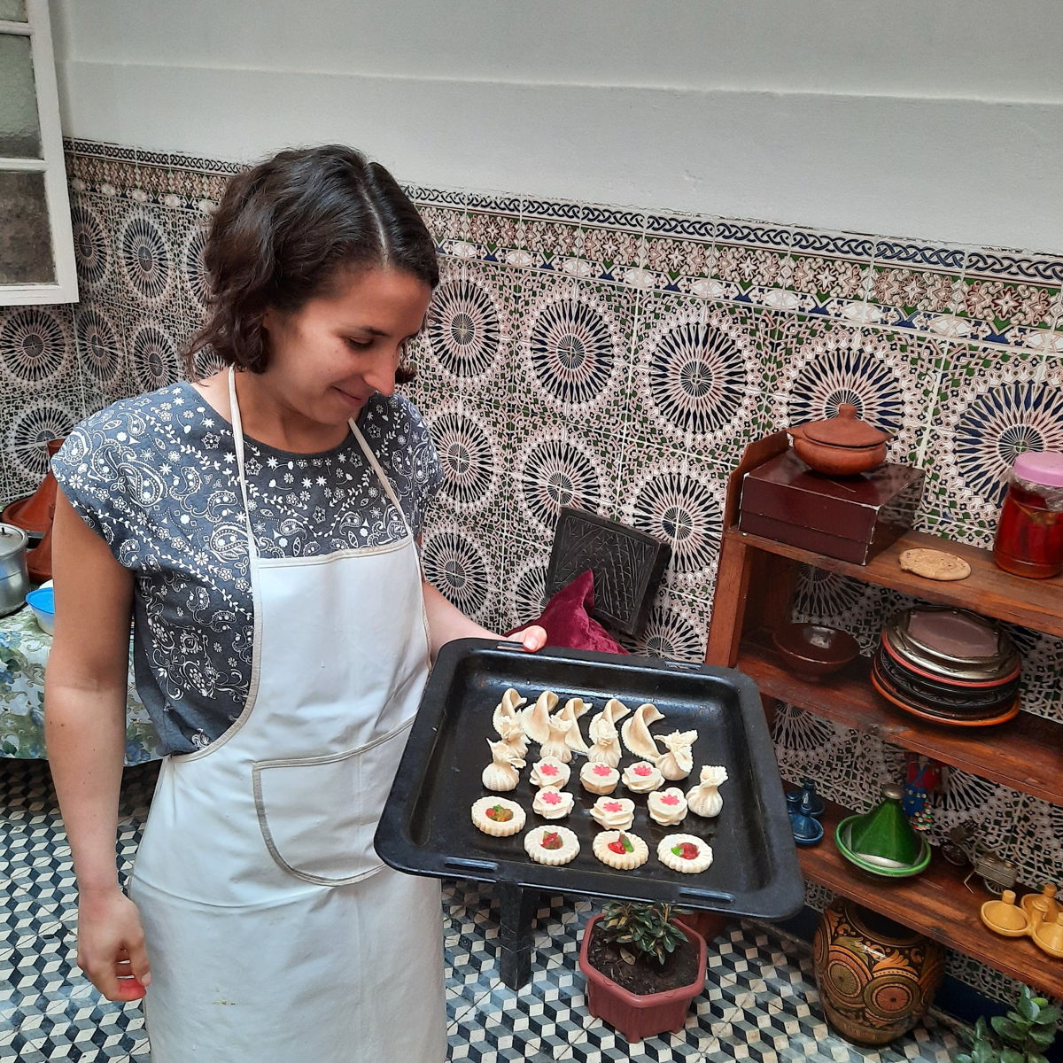 Moroccan Pastry Cooking class with local Family