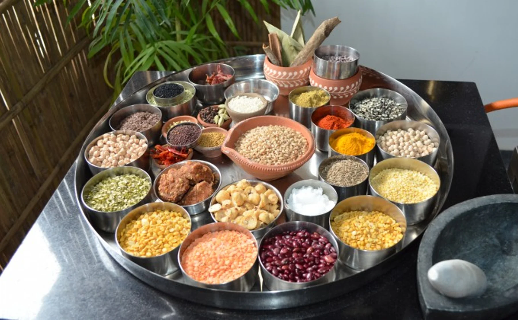 North Indian Zucchini Kofta Curry & Vegetable Pulav - 1424947