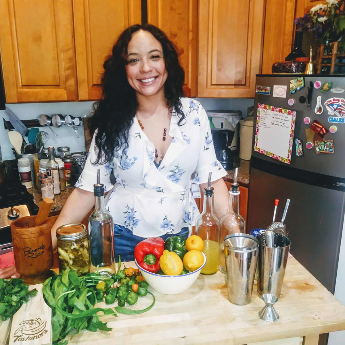 Puerto Rican Cooking Party with Cocktails & A Bartender