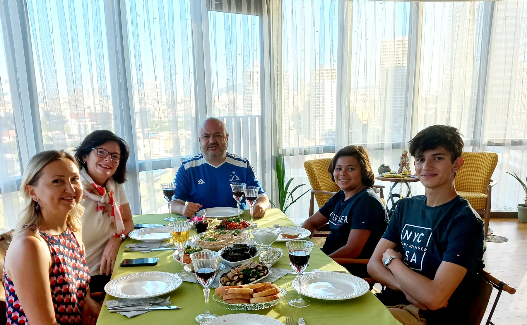 Family Turkish dinner. Joy with us - 1475813