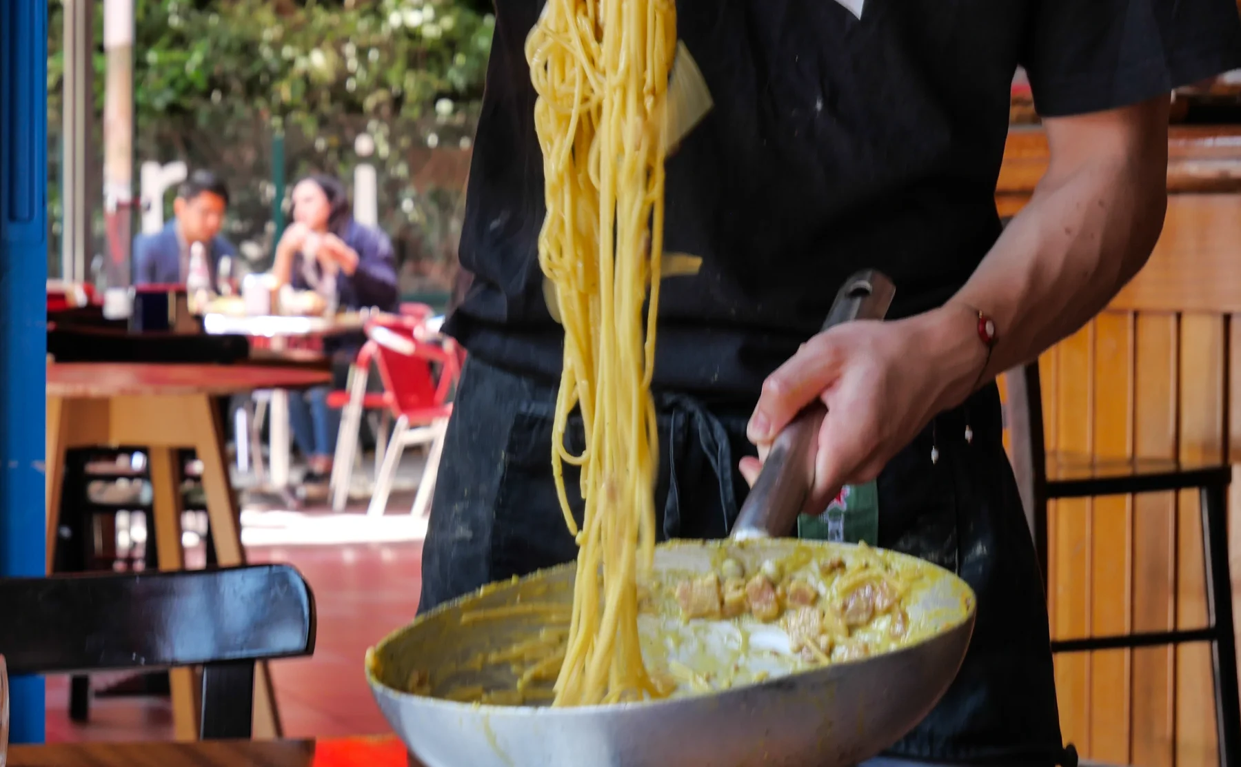 Make Pasta Carbonara from scratch in a Jazz Club  - 1493798