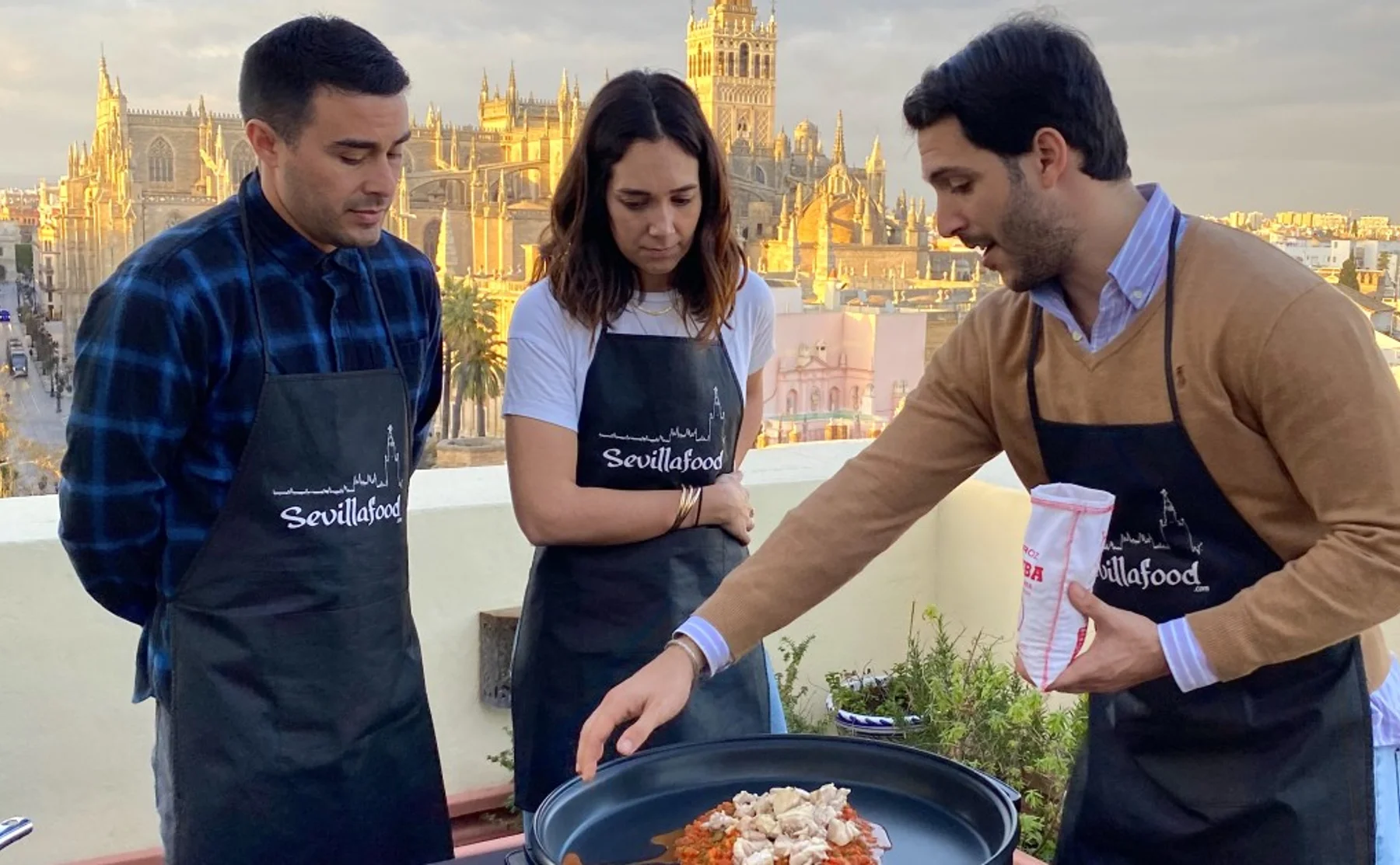 Exclusive Paella cooking class on private Rooftop with Seville's Cathedral View - 1514115