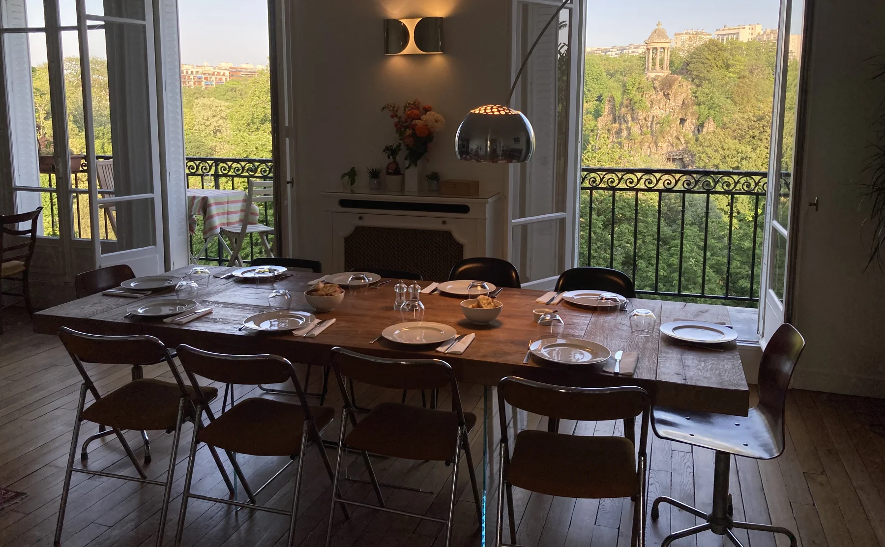 Indulge in a Traditional French 4-course Dinner with a Panoramic Park View - 1516030