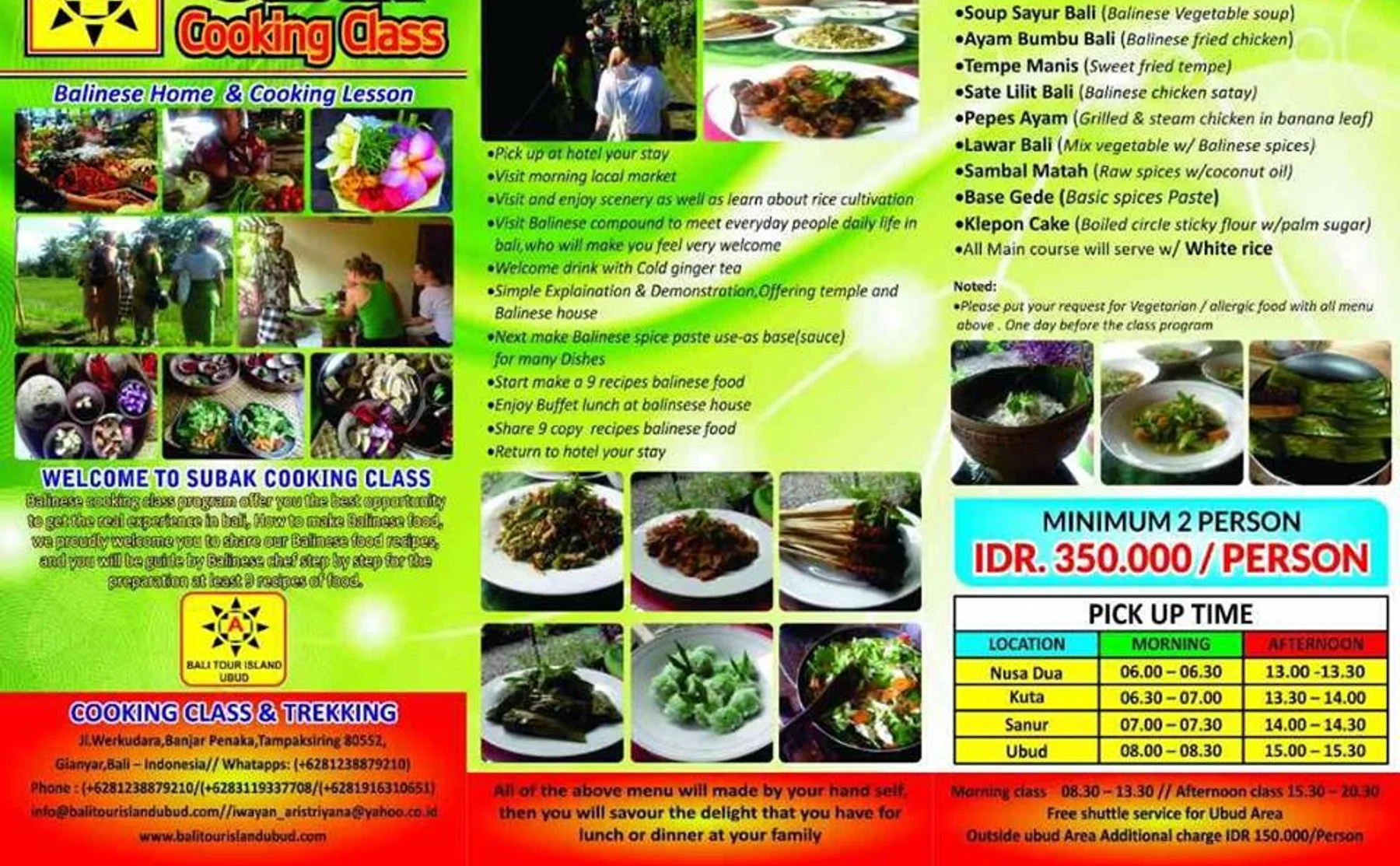 COOKING CLASS - Real Balinese House with a View - 423406