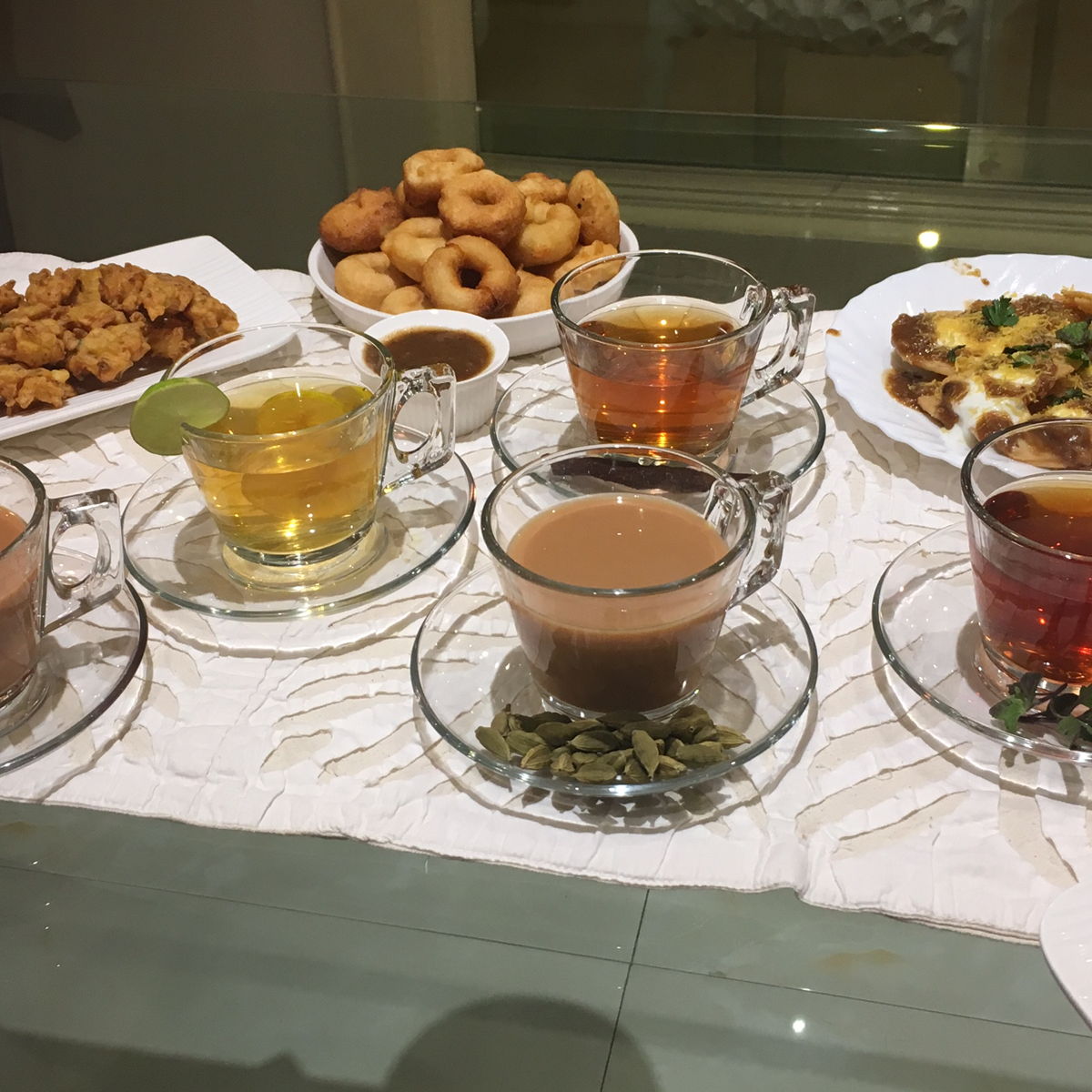 Chai-Tea Tasting Menu with Indian Snacks