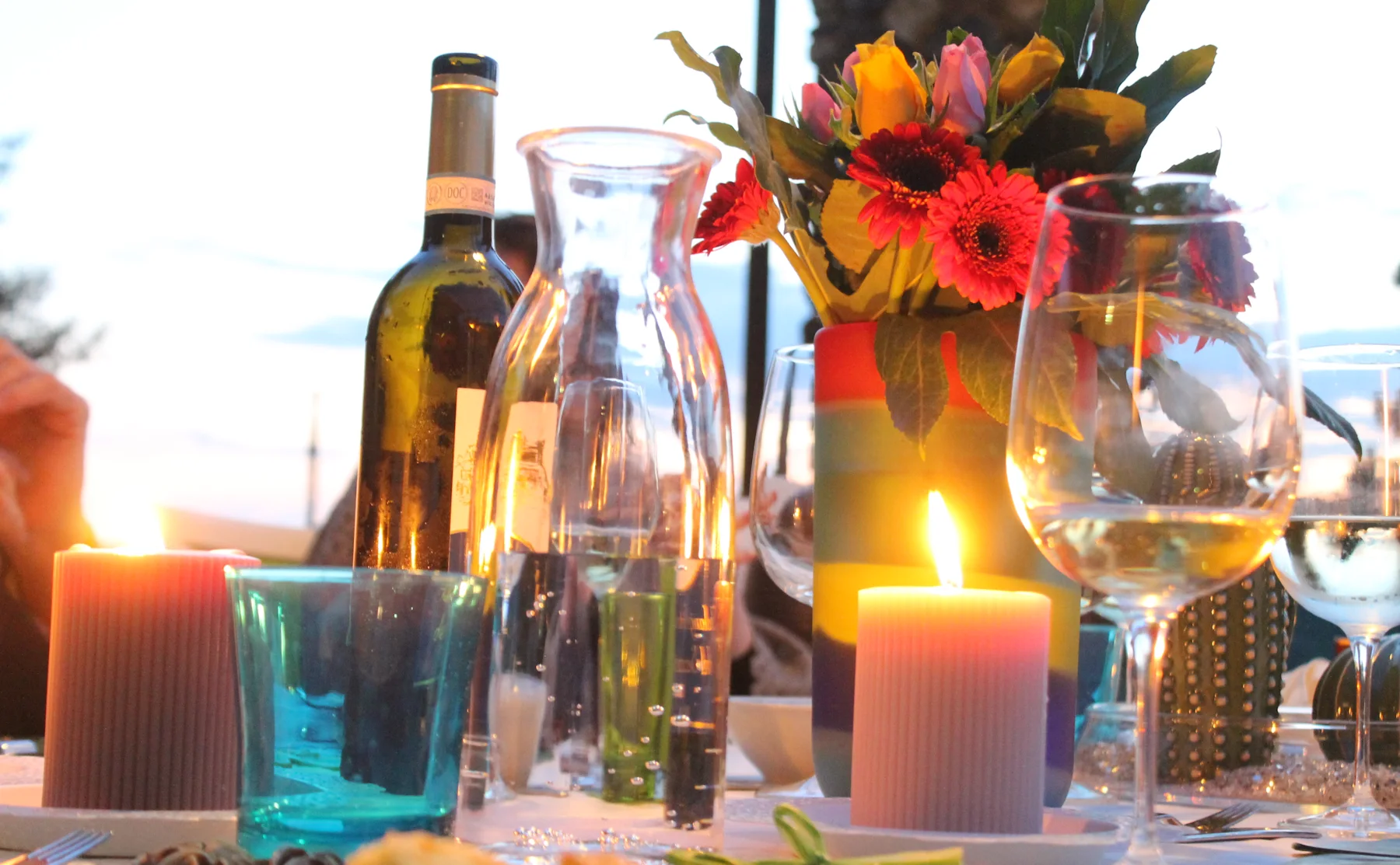 Dinner on the terrace overlooking the Ligurian sea - 988086